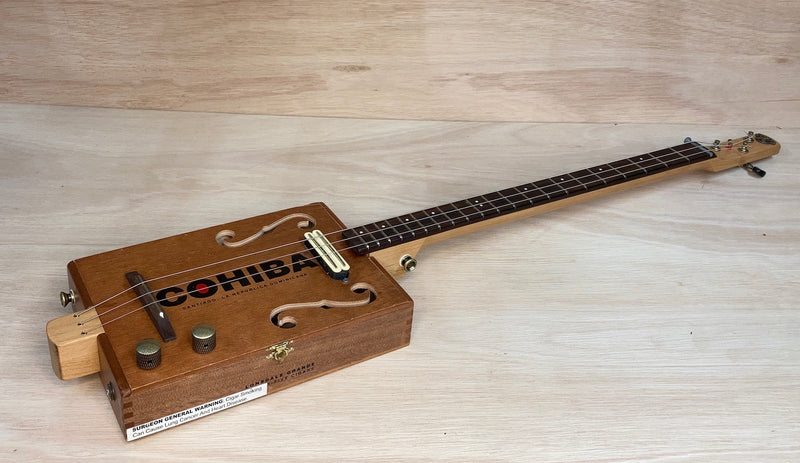 Cohiba 3 string humbucker cigar box guitar