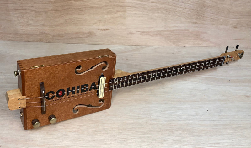 Cohiba 3 string humbucker cigar box guitar