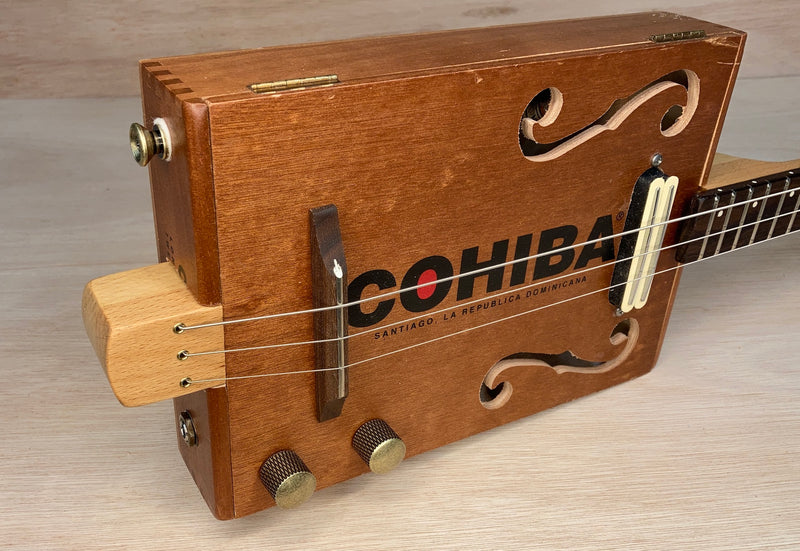 Cohiba 3 string humbucker cigar box guitar
