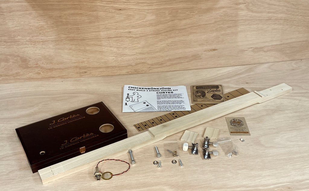 3 String Guitar Kit - Easy Build "Cortes"