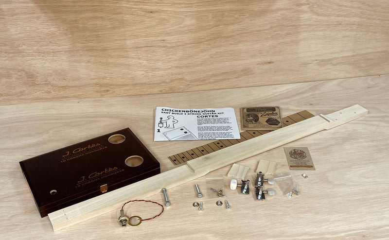 3 String Guitar Kit - Easy Build "Cortes"