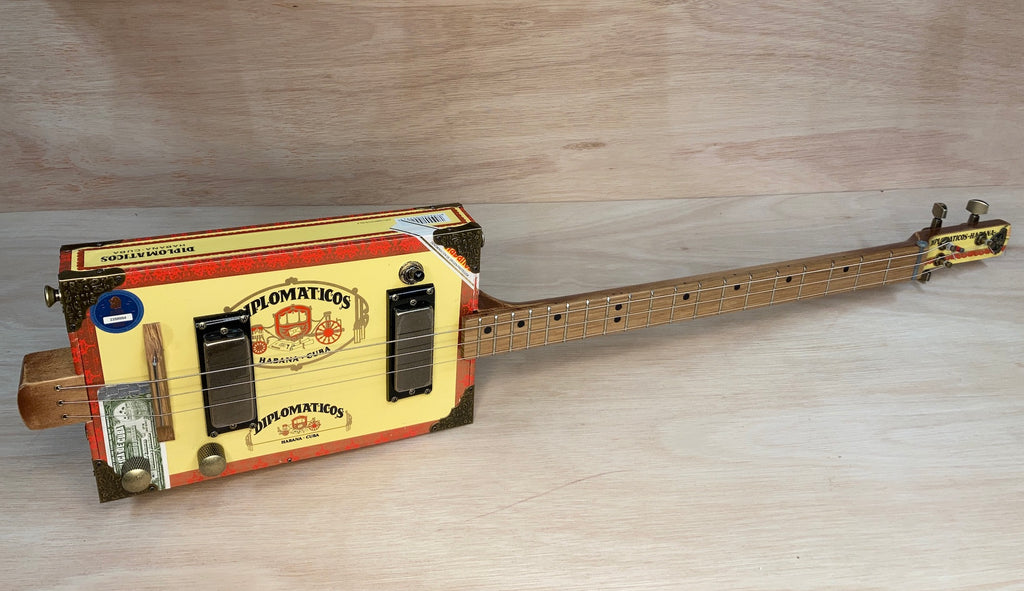 Diplomaticos twin humbucker cigar box guitar