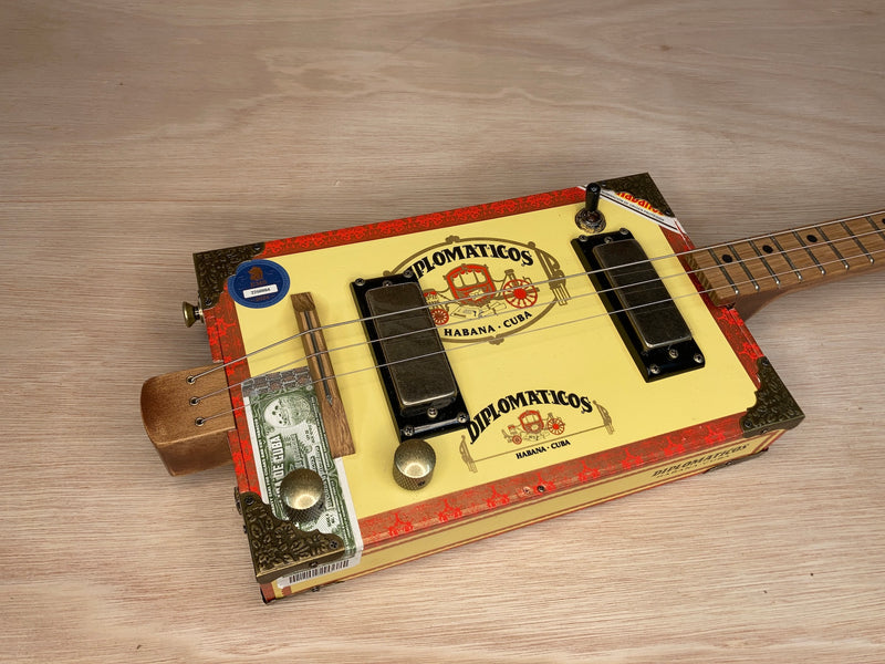 Diplomaticos twin humbucker cigar box guitar