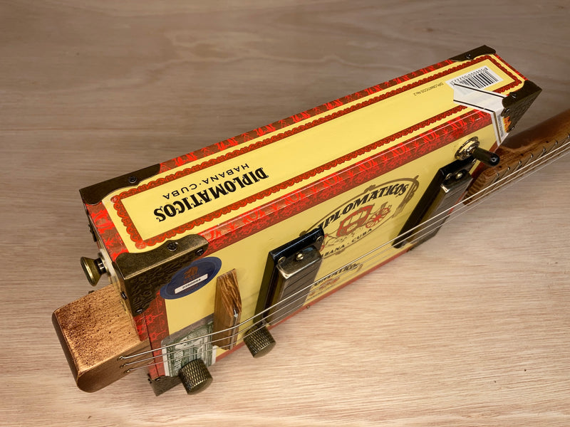 Diplomaticos twin humbucker cigar box guitar