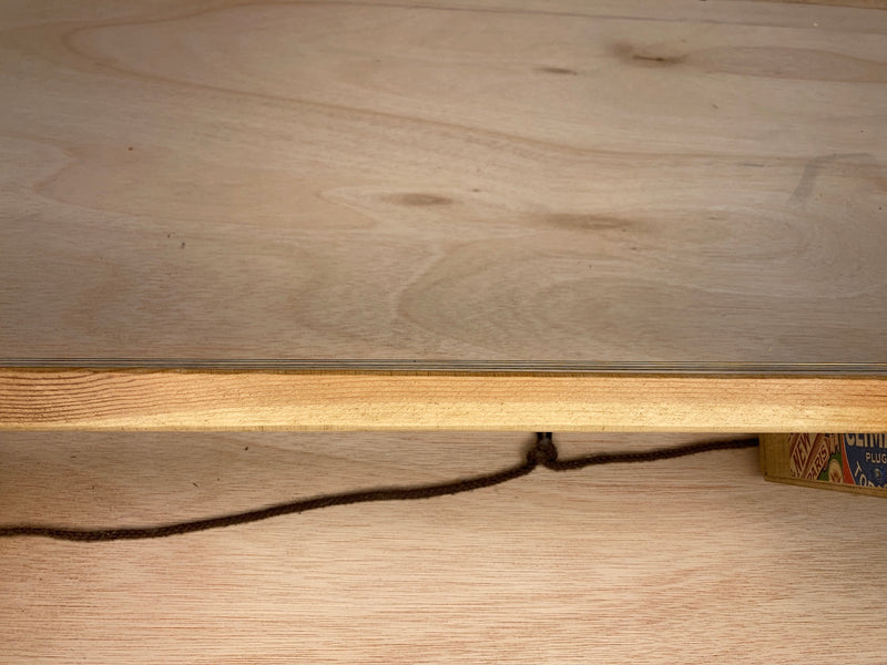 PRE-OWNED "Harley Davidson" Freless 3 string cigar box guitar