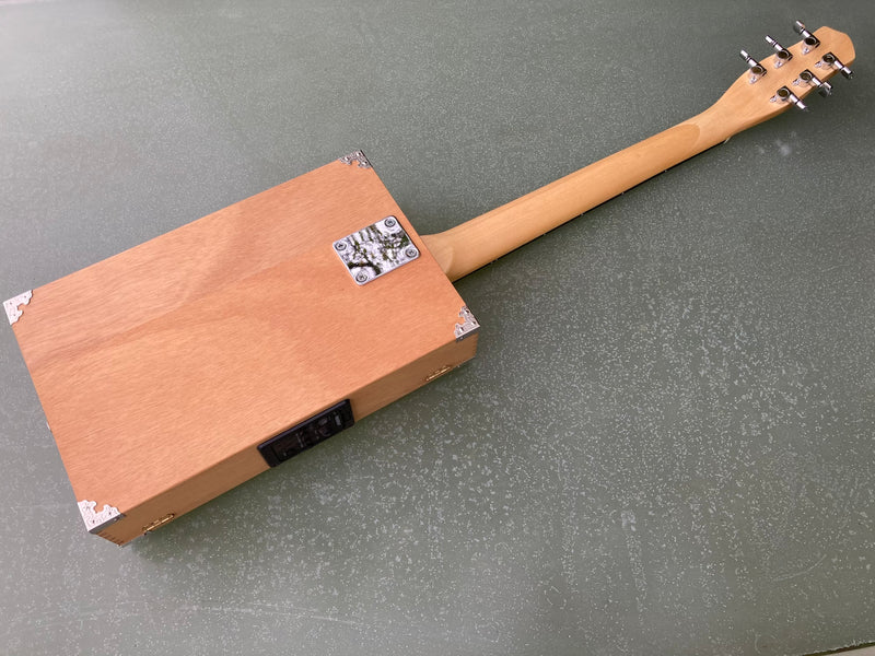 Jaegermeister style  6 string Acoustic cigar box guitar