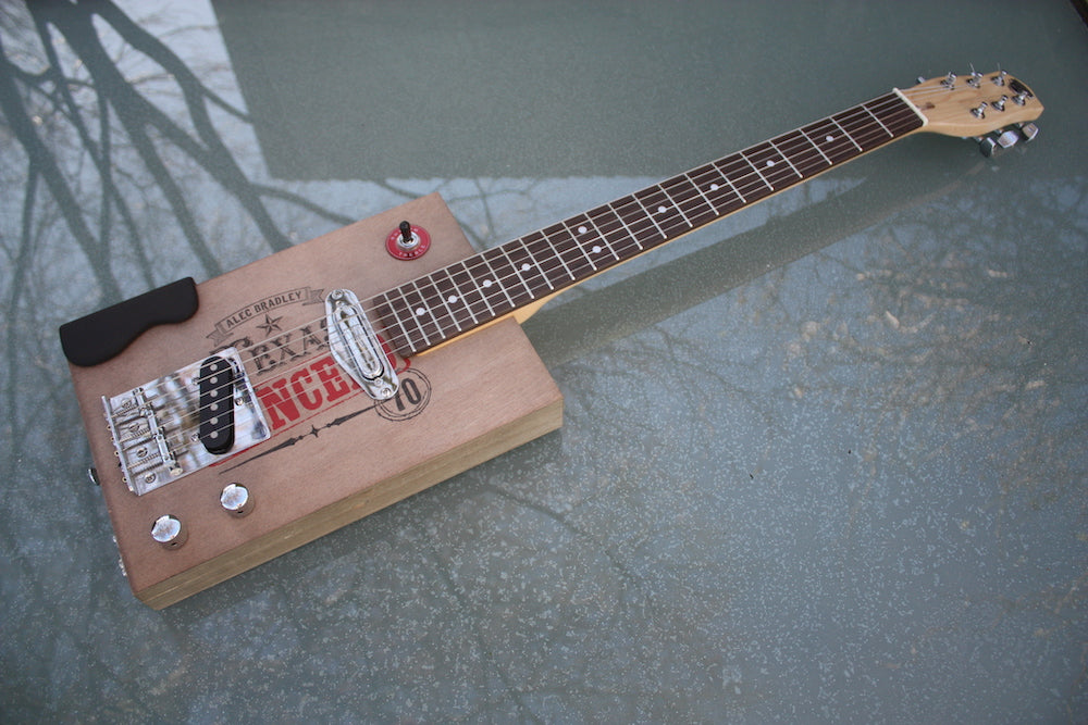 Texas Lancero 6 string tele-style cigar box guitar