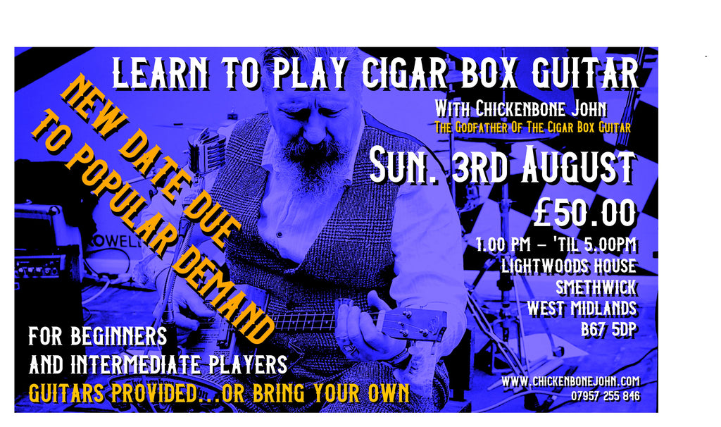 Learn to Play Cigar Box Guitar, 3rd August 2025, Smethwick