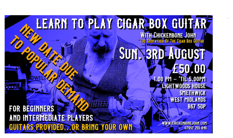 Learn to Play Cigar Box Guitar, 3rd August 2025, Smethwick