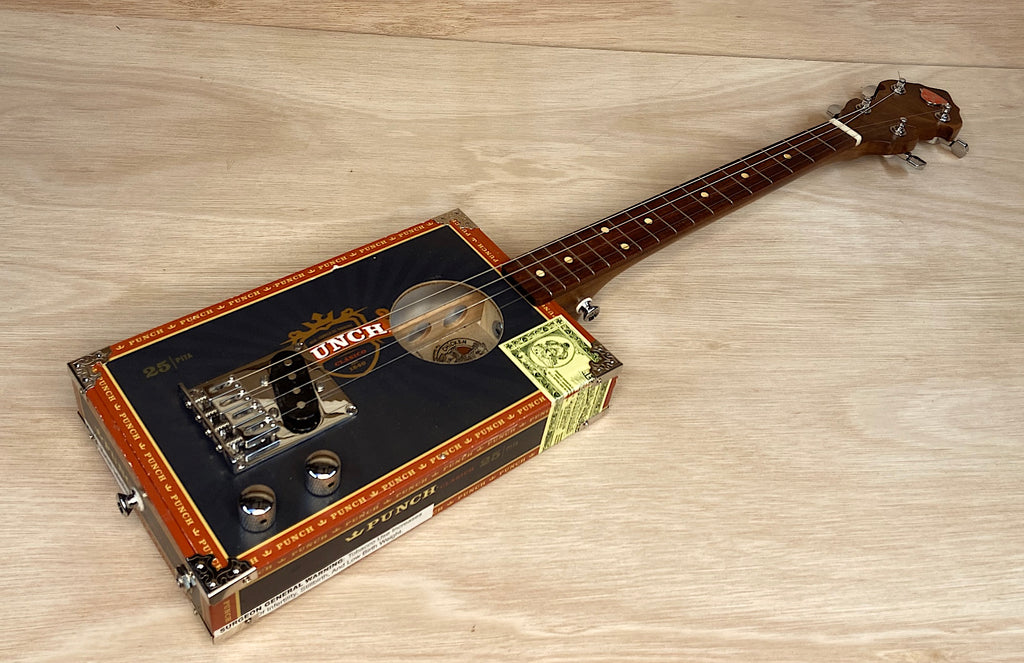 Punch 4 string cigar box tenor banjo