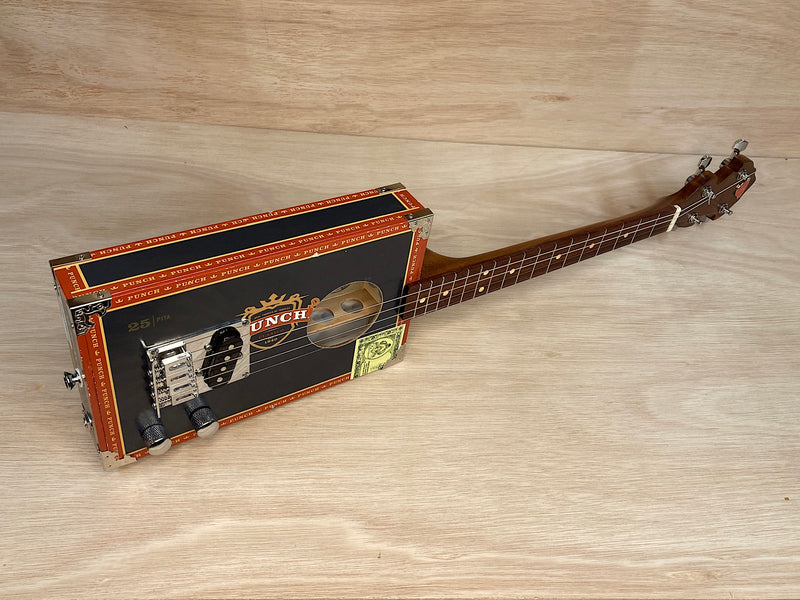 Punch 4 string cigar box tenor banjo