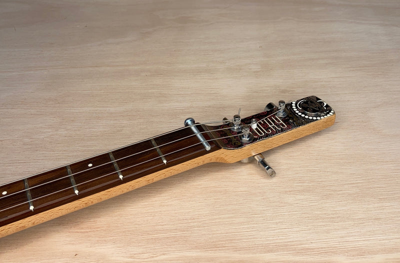 Rocky Patel Red 3 string cigar box guitar