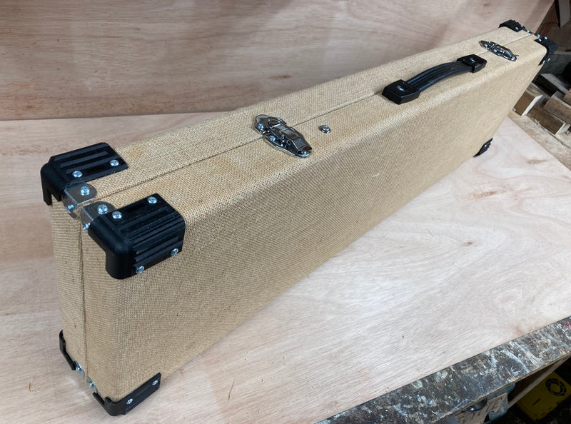 Rocky Patel Red 3 string cigar box guitar WITH CASE