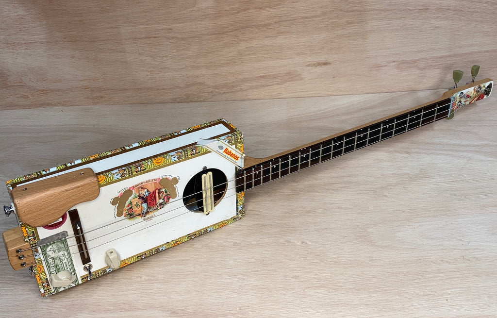 Romeo & Julieta rail humbucker cigar box guitar