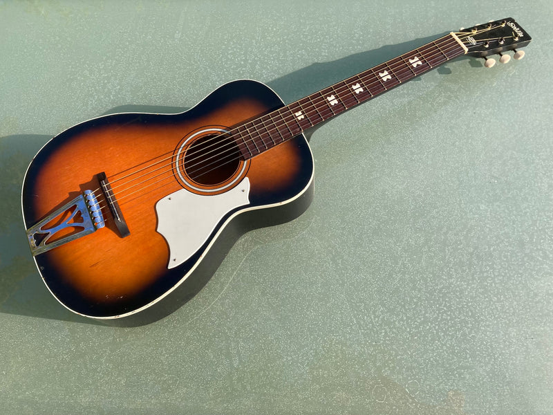 Harmony Stella 929 sunburst vintage 6 string guitar