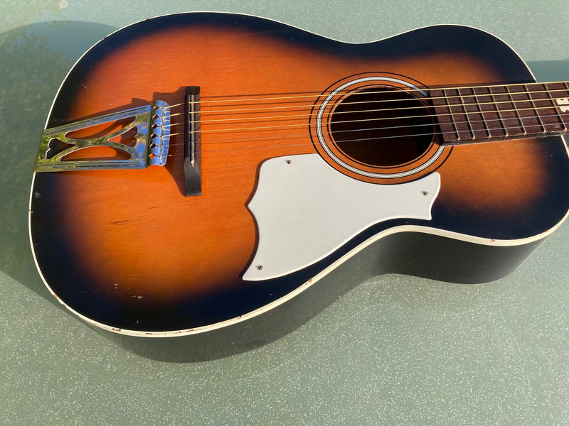 Harmony Stella 929 sunburst vintage 6 string guitar