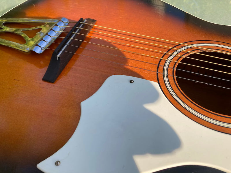 Harmony Stella 929 sunburst vintage 6 string guitar