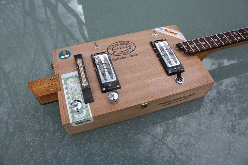 Partagas twin pickup deluxe - SwitchMeister 3 String Cigar Box Guitar