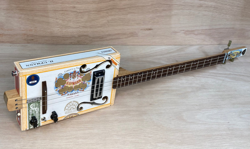 H. Upmann 3 string humbucker cigar box guitar