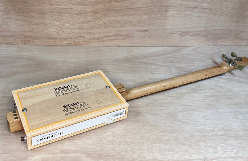 H. Upmann 3 string humbucker cigar box guitar