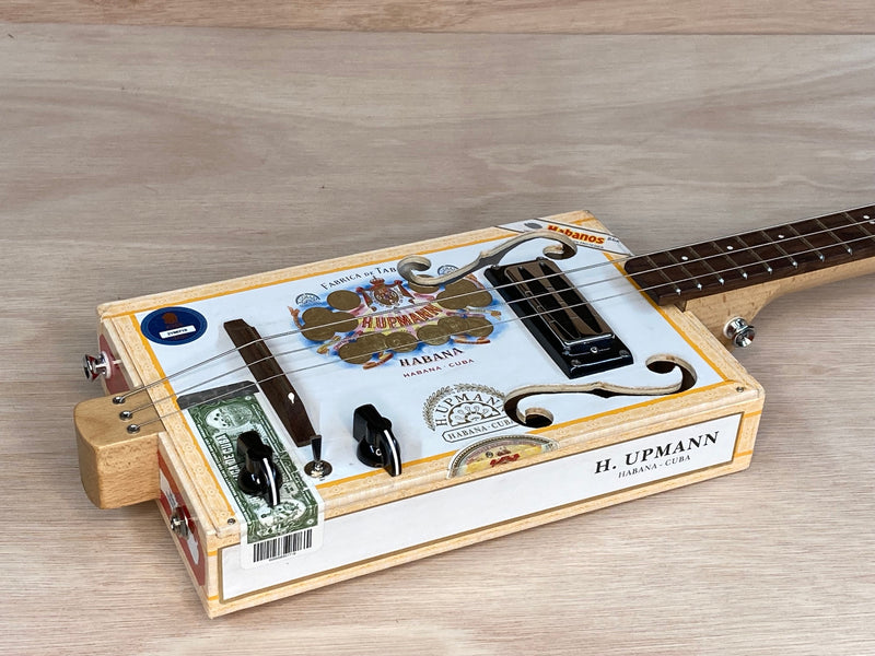 H. Upmann 3 string humbucker cigar box guitar
