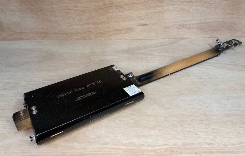 Rocky Patel White 3 string cigar box guitar