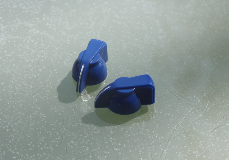 Chickenhead control knobs - Blue (pair)