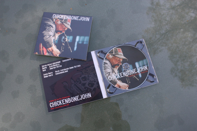 ChickenboneJohn  "ChickenboneJohn" CD featuring 14 tracks. 