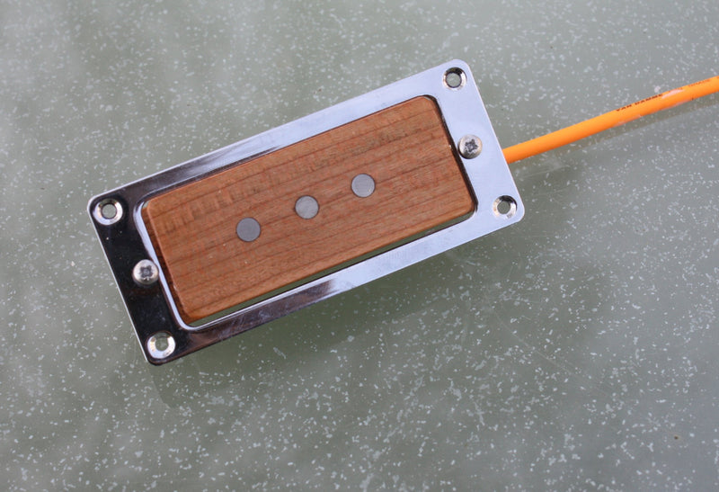 Handwound 3 pole cherrywood pickup made by ChickenboneJohn.