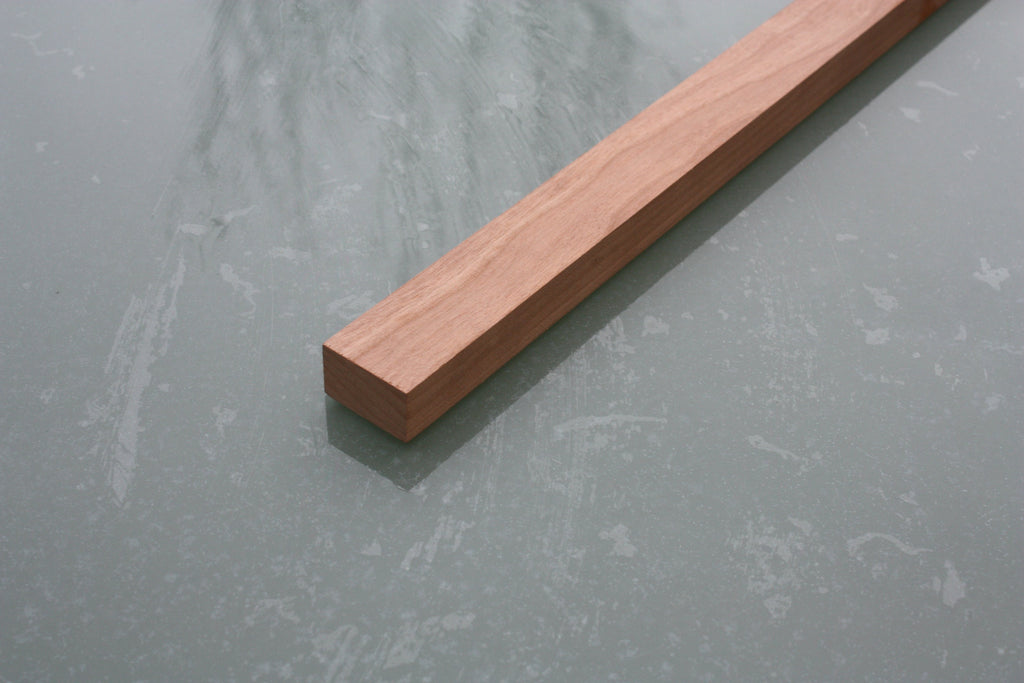 Cherry wood neck blank, 42 x 22 x 900mm, ideal for 4 and 3 string cigar box guitars.