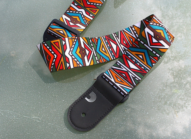 Guitar Strap -Ndebele Tribal