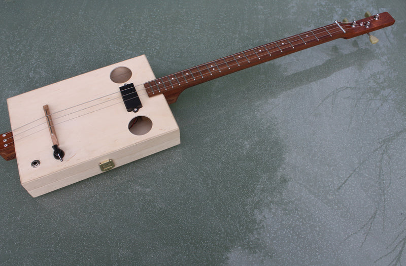 3 String Guitar Kit. Plain Box and repro cigar box.