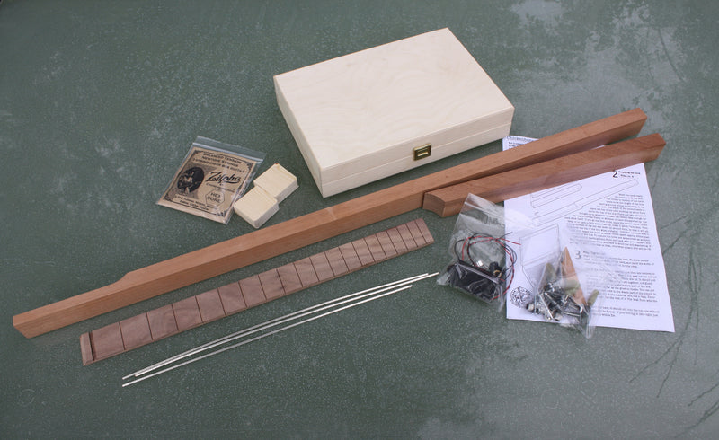 3 String Guitar Kit. Plain Box and repro cigar box.