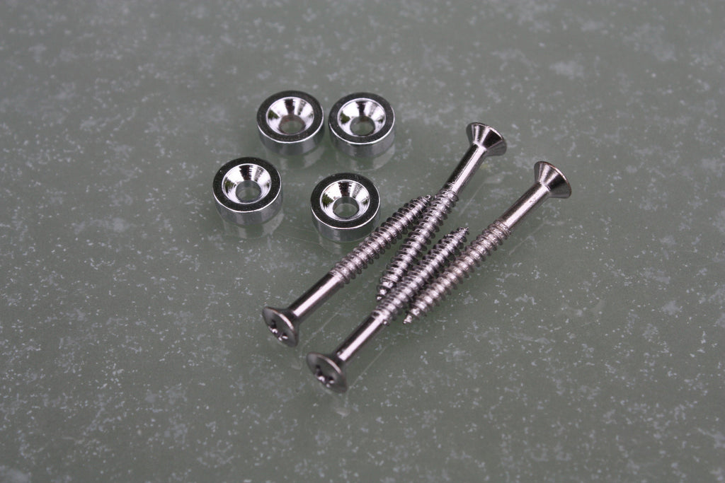 Neck fixing ferrules and screws (4 pack) ideal for the finishing touch. 