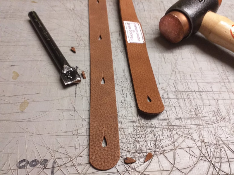 Handmade Uber Doofer Leather Guitar Strap