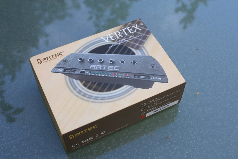 Artec Vertex-M soundhole pickup for acoustic guitar - humbucker/piezo/mic blender
